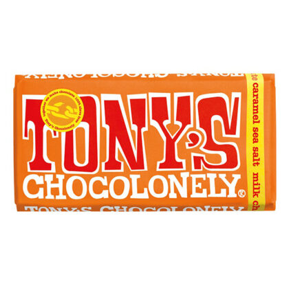 Tony’s Chocolonely Sea Salt Caramel Milk Chocolate 180g