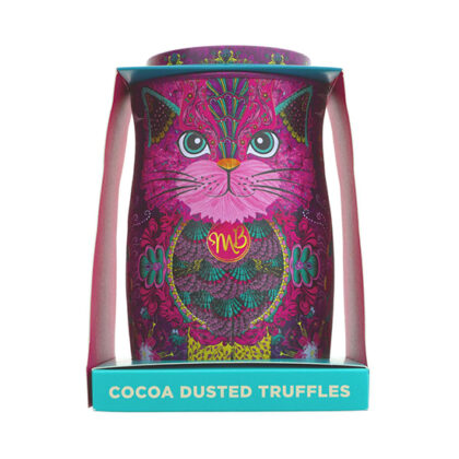 Monty Bojangles Cocoa Dusted Truffles Pink Cat Tin