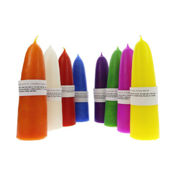 Moorlands Coloured Stubby Candle