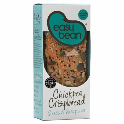 Easy Bean Chickpea Crispbread – Seeds & Black Pepper