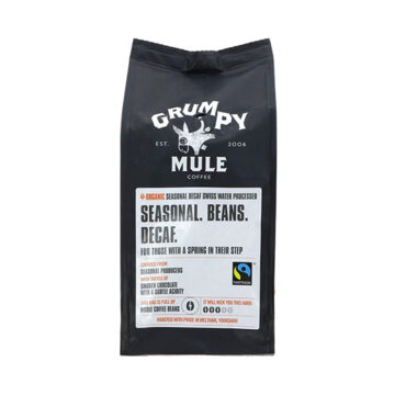 Grumpy Mule Decaffeinated Seasonal Coffee BEANS Organic