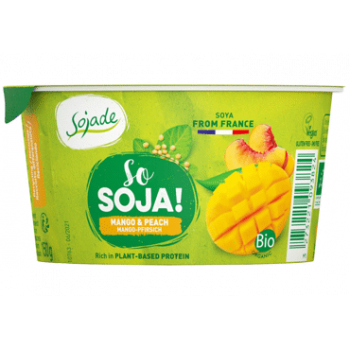 Sojade Mango and Peach Yogurt Organic 150g