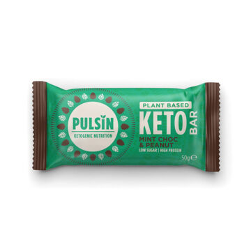 Pulsin’ Mint Choc Peanut Keto Bar