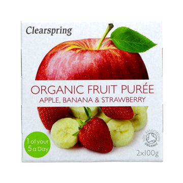 Clearspring Apple Banana & Strawberry Fruit Puree Organic