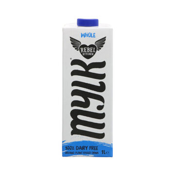 Rebel Kitchen Dairy Free Whole Mylk Organic 8 x 1lt