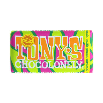 Tony’s Chocolonely Milk Pecan Caramel Crunch 180g