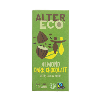 Alter Eco Almond Dark Chocolate Organic 100g