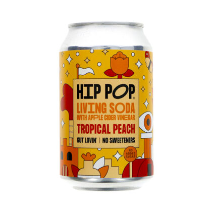 Hip Pop Tropical Peach Living Soda