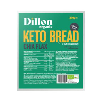 Dillon Chia Flax Keto Bread Organic 250g