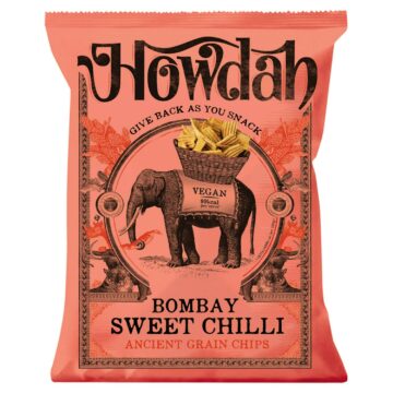 Howdah Bombay Sweet Chilli Chips Vegan 130g