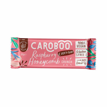 Caroboo Raspberry & Honeycomb Crunch Carob Bar