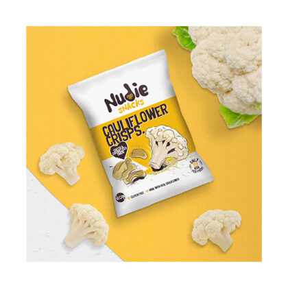 Nudie Cauliflower Cheese Onion Crisps 80g