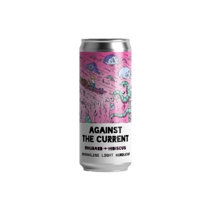 Counter Culture Against The Current Rhubarb Hibiscus Kombucha
