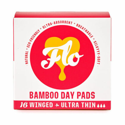 Flo Bamboo Ultra Thin Winged Day Sanitary Pads 16 pack