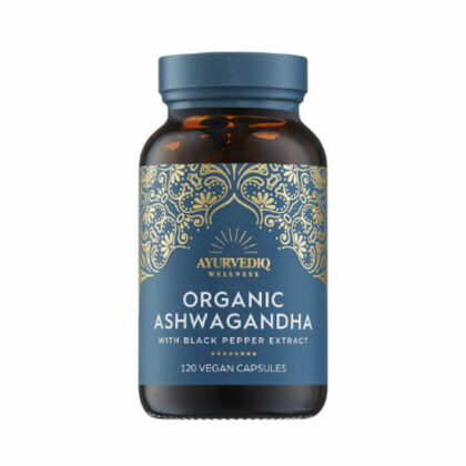 Ayurvediq Ashwagandha with Black Pepper Extract Organic 120 capsules