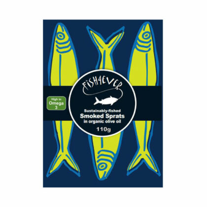 Fish 4 Ever Smoked Sprats In Organic Olive Oil 110g