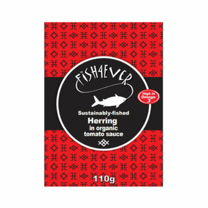 Fish 4 Ever Herring In Organic Tomato Sauce 110g