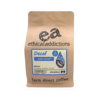 Ethical Addictions Decaf Swiss Water Coffee BEANS 225g