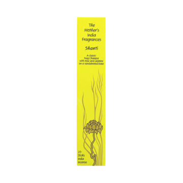 The Mother’s India Shanti Incense 20 sticks