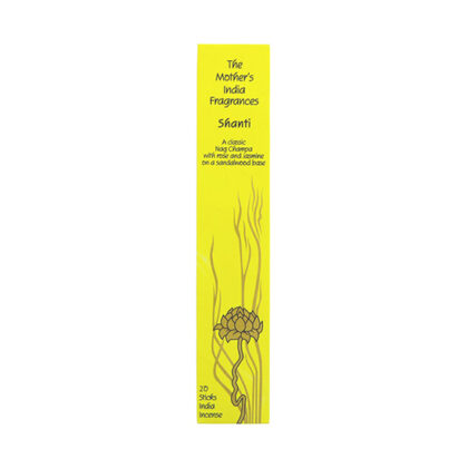 The Mother’s India Shanti Incense 20 sticks