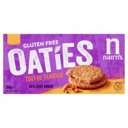 Nairn’s Gluten Free Oaties Biscuits Toffee Flavour