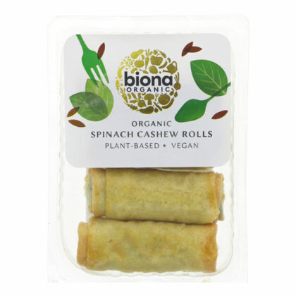 Biona Spinach Cashew Rolls 250g