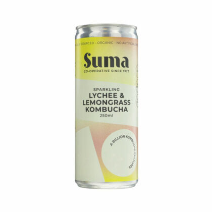 Suma Sparkling Lychee & Lemongrass Kombucha Organic