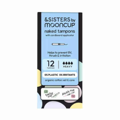 &SISTERS by Mooncup Applicator Heavy Tampons Organic 12 pack