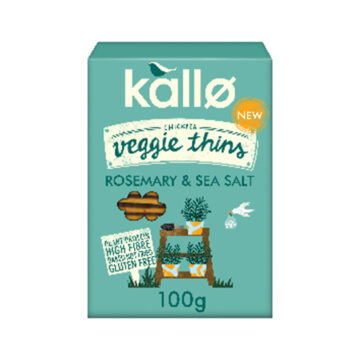 Kallo Chickpea Veggie Thins Rosemary & Sea Salt