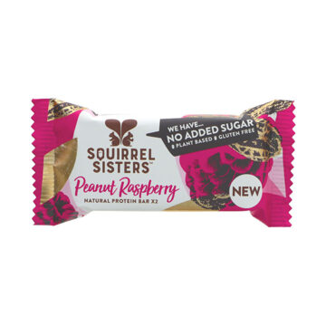 Squirrel Sisters Peanut Raspberry Natural Protein Bar