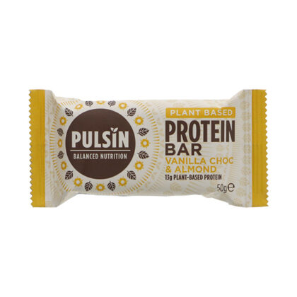 Pulsin Vanilla Choc & Almond Protein Bar 50g