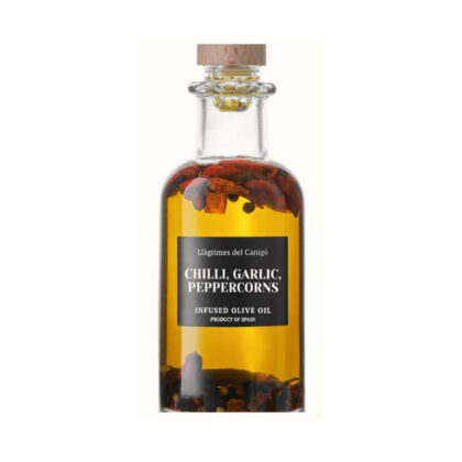 Llagrimes del Canigo Chilli Garlic Peppercorns Olive Oil