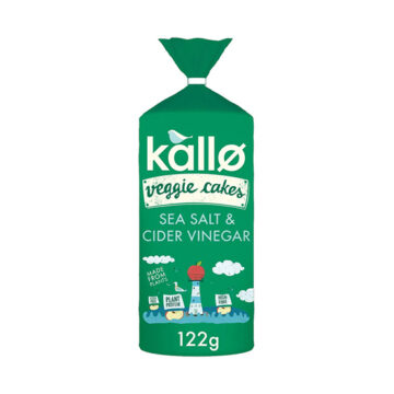 Kallo Lentil & Pea Veggie Cakes Sea Salt & Cider Vinegar 122g