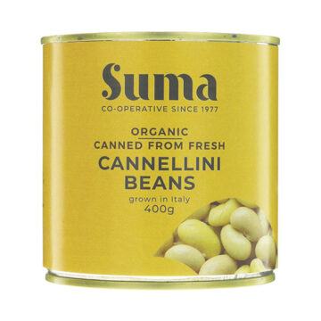 Suma Canned From Fresh Cannellini Beans Organic 400g
