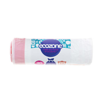Ecozone Tie-Tape Handle Bin Liners 20 bags