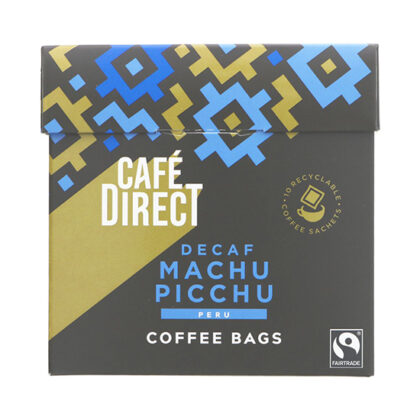 Cafe Direct Decaf Machu Picchu Coffee Bags 10 bags