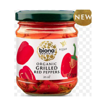 Biona Grilled Red Peppers Organic