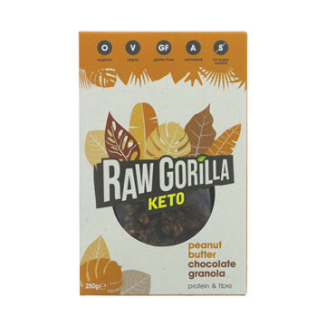 Raw Gorilla Keto Peanut Butter Chocolate Granola Organic 250g