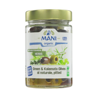 Mani Green & Kalamata Olives with Mediterranean Herbs 175g