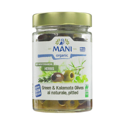 Mani Green & Kalamata Olives with Mediterranean Herbs 175g