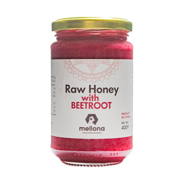 Mellona Raw Honey With Beetroot 400g
