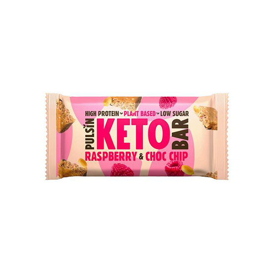 Pulsin Keto Bar Raspberry & Choc Chip 50g