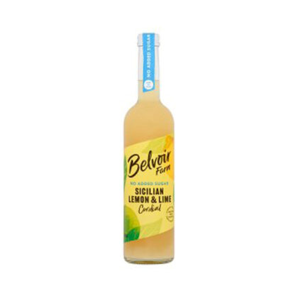 Belvoir No Added Sugar Sicilian Lemon & Lime Cordial 500ml