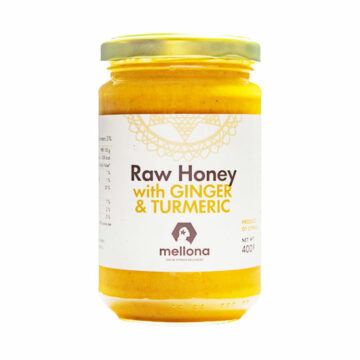 Mellona Raw Honey With Ginger & Turmeric 400g