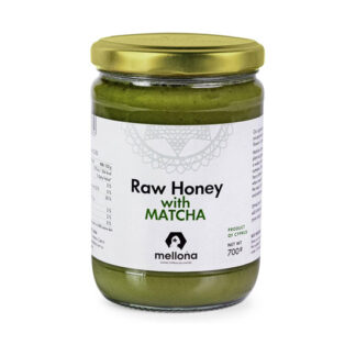 Mellona Raw Honey With Matcha 400g
