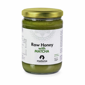 Mellona Raw Honey With Matcha 400g