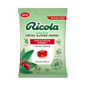 Ricola Eucalyptus Cherry Cough Drops 70g
