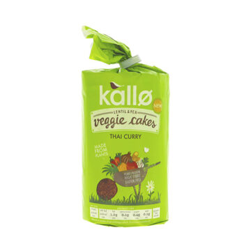 Kallo Veggie Cakes Thai Curry 122g