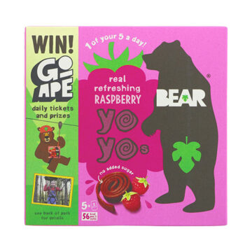 Bear Real Fruit Yo Yos Raspberry 5 x 20g