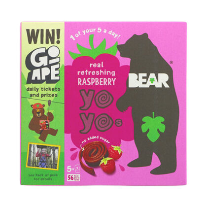 Bear Real Fruit Yo Yos Raspberry 5 x 20g